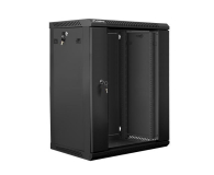 LANBERG Szafa instalacyjna wisząca 19'' 15U 600X450mm czarna (drzwi szklane) WF01-6415-10B - 455297 - zdjęcie 3